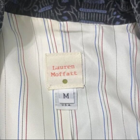 Anthropologie Lauren Moffatt faux velvet blazer size M - Picture 4 of 5